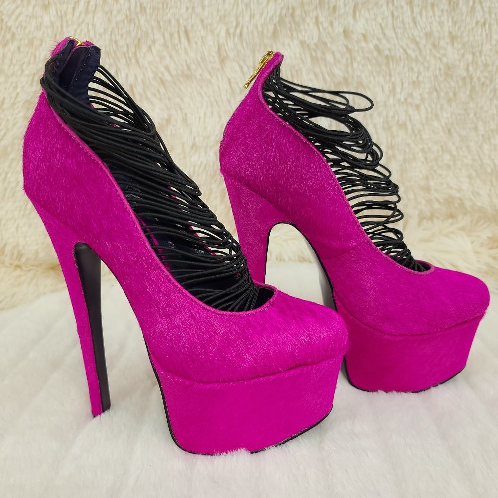 LT-CERES By London Trash  Hot Pink Platform Heels